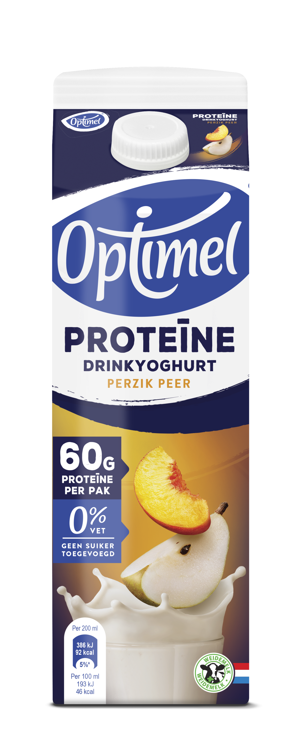 Optimel Proteine drinkyoghurt Perzik Peer 1ltr