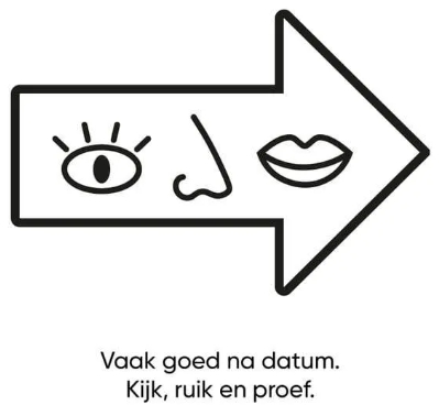 Kijk, Ruik en proef logo
