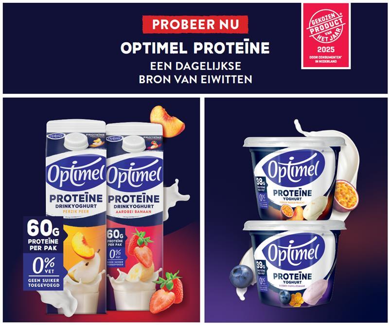 Optimel Proteïne gekozen product vh jaar