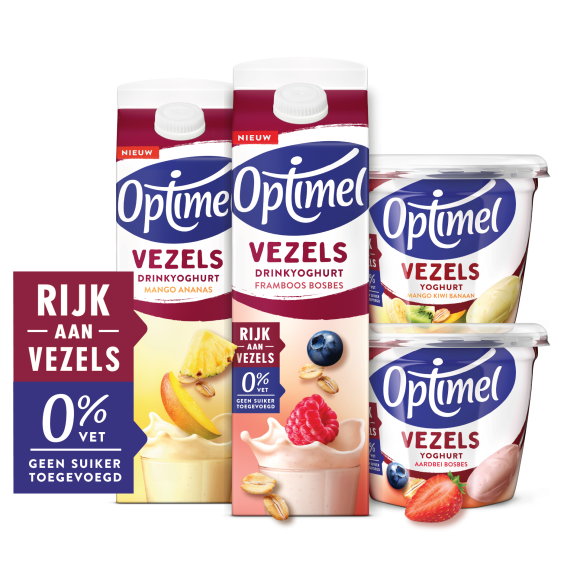 Optimel vezels, een dagelijkse portie extra vezels