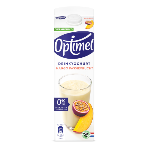 Optimel Drinkyoghurt Mango Passievrucht 0% vet 1L