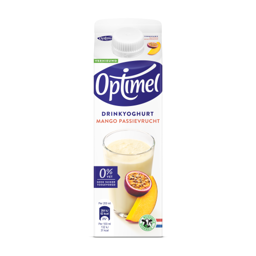 Optimel Drinkyoghurt Mango Passievrucht 0% vet 500 mL