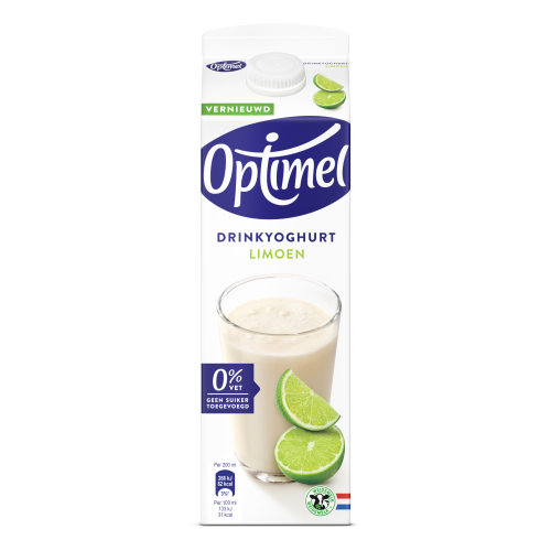 Optimel Drinkyoghurt limoen 0% vet 1L