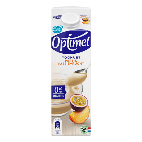 Optimel Magere Yoghurt Perzik Passievrucht 0% vet 1L