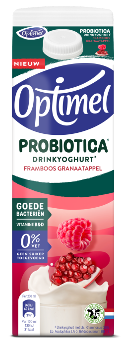 Optimel Probiotica¹ drinkyoghurt² Framboos Granaatappel 1L