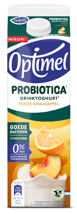 Optimel Probiotica¹ drinkyoghurt² Perzik Sinaasappel 1L