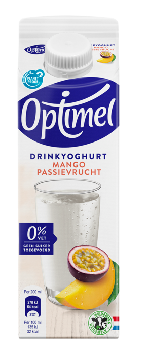 Optimel Drinkyoghurt Mango Passievrucht 0% vet 500 mL