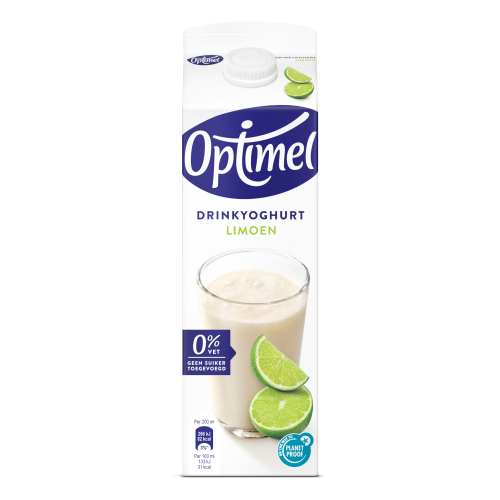 Optimel Drinkyoghurt Limoen 0% vet 1 L