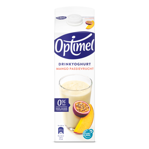 Optimel Drinkyoghurt Mango Passievrucht 0% vet 1 L