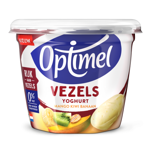 Optimel Vezels Yoghurt Mango Kiwi Banaan