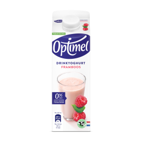 Optimel Drinkyoghurt Framboos 0% vet 500mL