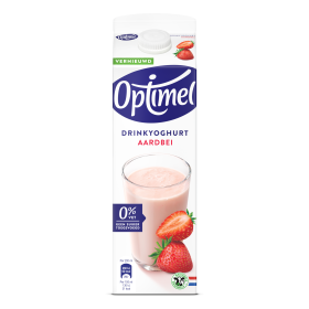Optimel Drinkyoghurt aardbei 0% vet 1L