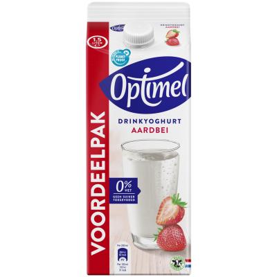Optimel Drinkyoghurt framboos 0% vet 1.5L