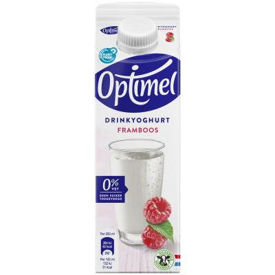 Optimel Drinkyoghurt framboos 0% vet 500 mL