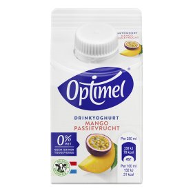 Optimel Drinkyoghurt mango-passievrucht 0% vet 250mL