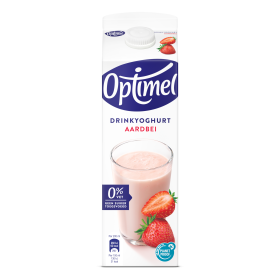 Optimel Drinkyoghurt Aardbei 0% vet 1 L