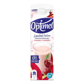 Optimel Drinkyoghurt Limited Edition Cheeky Cherry 0% vet 1 L