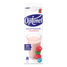 Optimel Drinkyoghurt Framboos 0% vet 1 L