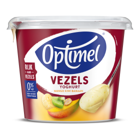 Optimel Vezels Yoghurt Mango Kiwi Banaan 0% vet 450 g